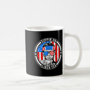 Funny 4th of july sippin on liber-tea liberty usaF Coffee Mug