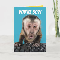 Funny 50?! I Demand A Recount Birthday Monkey