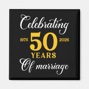 Funny 50 Years Of Marriage 1976 50th Wedding Anniv Magnet