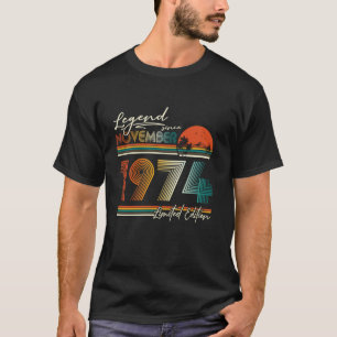 Funny 50 Years Old November 1974 Vintage 50th Birt T-Shirt