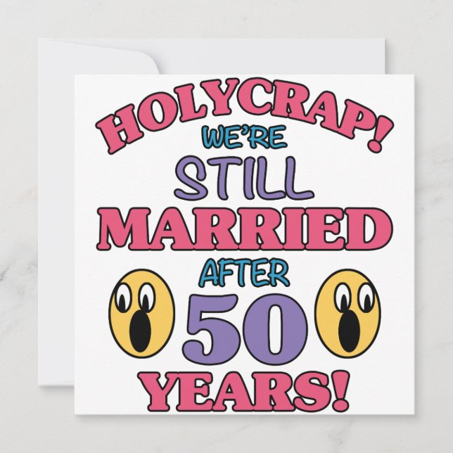 Funny 50th Anniversary Card (Front)