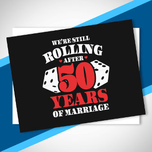 Funny 50th Anniversary Couples Married 50 Years Postcard
