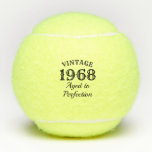 Funny 50th Birthday 1968 Aged to perfection custom Tennis Balls<br><div class="desc">50th Birthday 1968 Aged to perfection tennis balls. Custom sports gift for fifty year old husband, dad, grandpa, brother, boyfriend, coworker, colleague, employee, teacher, coach, player, friend, mum, wife, sister, aunt, grandma, boss etc. Vintage big letter typography design with funny quote. Fiftieth Bday party surpirse presents. Customise to any birth...</div>