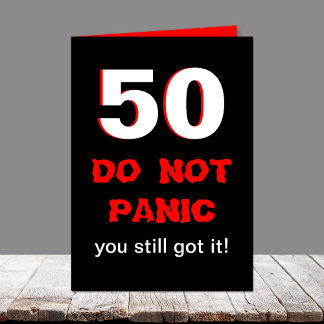 Funny 50th Birthday Card