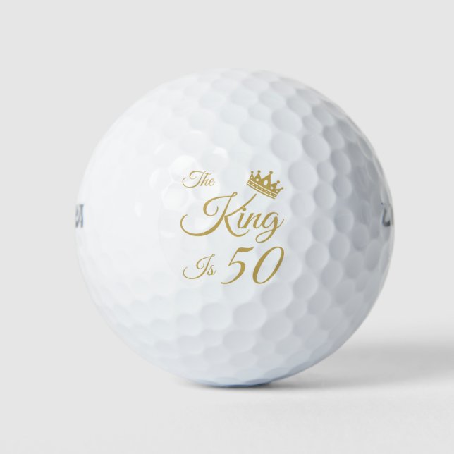 Funny 50th Birthday For Men Golf Balls (Front)