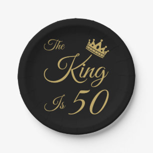 Funny 50th Birthday For Men Paper Plate