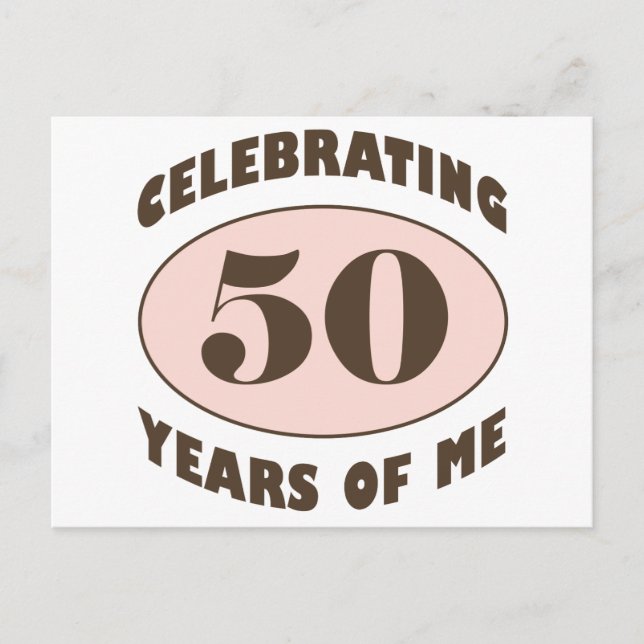 Funny 50th Birthday Gifts Postcard (Front)