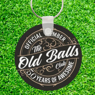funny 50th Birthday, Key Ring