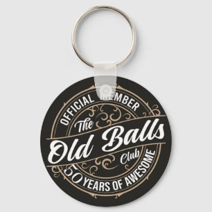 funny 50th Birthday, Key Ring