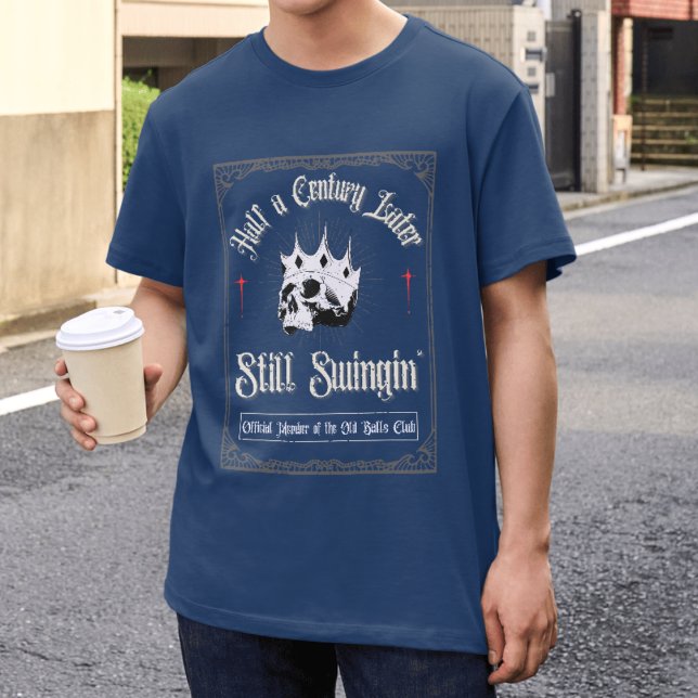 Funny 50th Birthday Old Balls Club Still Swingin' T-Shirt (Creator Uploaded)