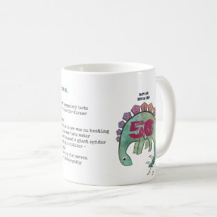 Funny 50th Personalised 'When I was Your Age' Dino Coffee Mug