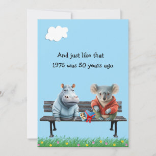 Funny 50th Year Reunion Digital Download Invitation