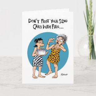 Funny 52nd Birthday Card