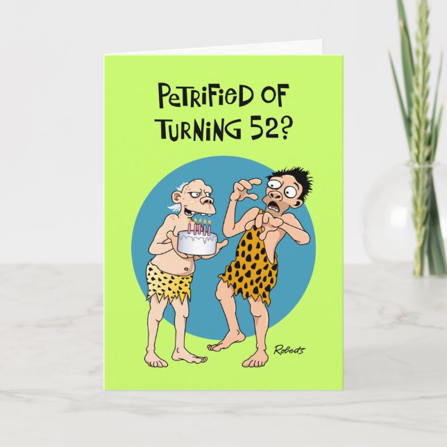 Funny 52nd Birthday Card (Front)