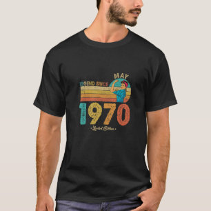 Funny 52Nd Birthday May 1970 Legend Since 1970 52 T-Shirt