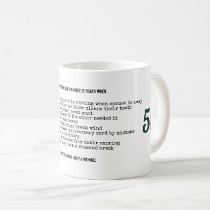 FUNNY 55th Wedding Anniversary Personalised Coffee Mug
