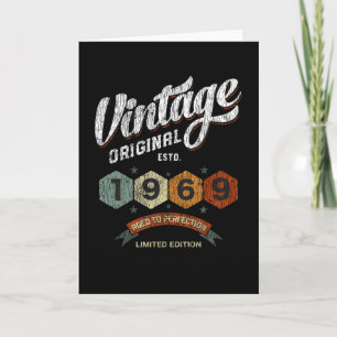 Funny 56 Year Old 1969 Vintage 56th Birthday Gift Card