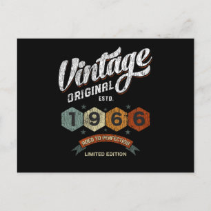 Funny 59 Year Old 1966 Vintage 59th Birthday Gift Postcard