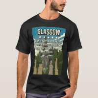 Funny 5 Star Glasgow Scotland Review Travel Poster