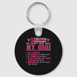 Funny 5 things should know about gigi mother's day key ring