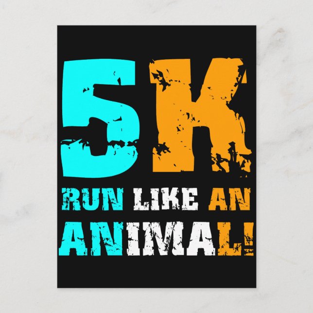 Funny 5K Postcard (Front)