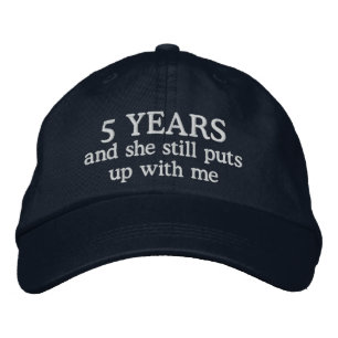 Funny 5th Anniversary Mens Hat Gift Cap