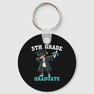 Funny 5th Grade Boys Graduation Grad Dabbing Cl Of Key Ring