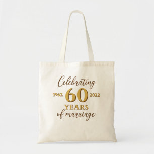 Funny 60 Years of marriage 1962 60th Wedding Anniv Tote Bag