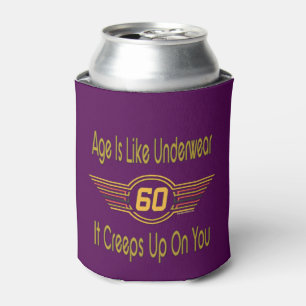 Funny 60th - Age Is Like Underwear Can Cooler