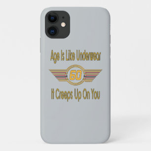Funny 60th - Age Is Like Underwear Case-Mate iPhone Case