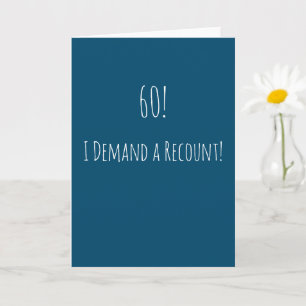Funny 60th Birthday Card