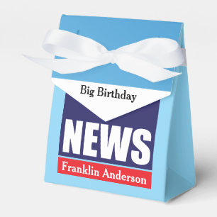 Funny 60th Birthday 🎉 Fake TV News Favour Box
