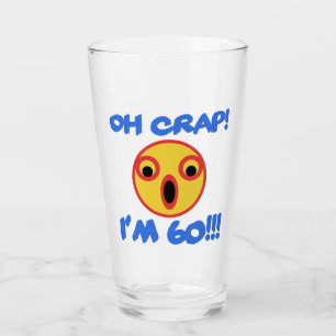 Funny 60th Birthday Gag Gift Glass
