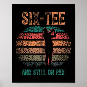 Funny 60th Birthday Golf Pun Golfing 60 Year Old G Poster