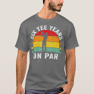 Funny 60th Birthday Golf Pun Retro Sunset 60 Year  T-Shirt