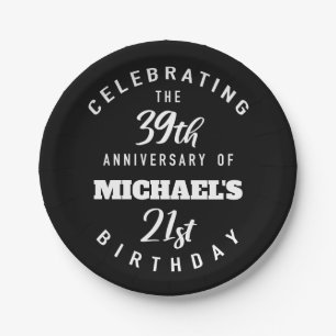 Funny 60th Birthday Personalised Paper Plate