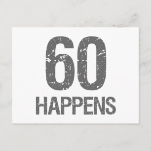 Funny 60th Birthday Postcard