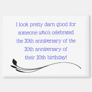 Funny 60th magnet