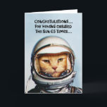 Funny 65th Birthday Card<br><div class="desc">Funny Milestone 65th Birthday Greeting Card for a man turning 65 years old</div>