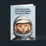 Funny 65th Birthday Card<br><div class="desc">Funny Milestone 65th Birthday Greeting Card for a man turning 65 years old</div>