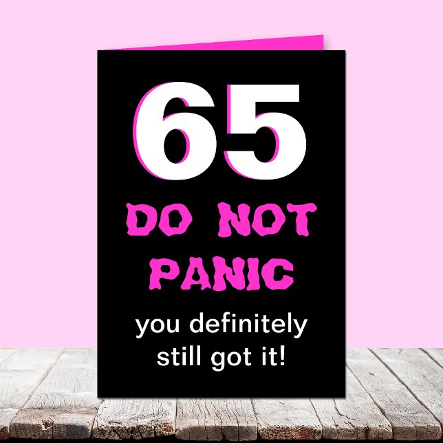 Funny 65th Birthday Card for Women (Creator Uploaded)