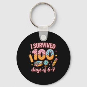 Funny 67 100th Day Of School Teacher 100 Days 6 7 Key Ring