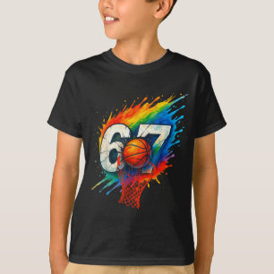 Funny 67 Basketball Six Seven 6 7 Meme 67 T-Shirt