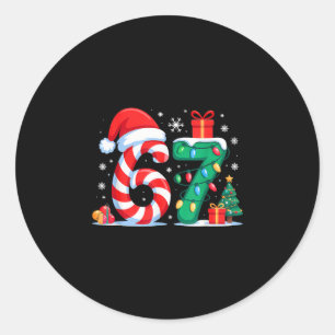 Funny 67 Christmas 6 7 Six Seven Meme 6 7 Matching Classic Round Sticker