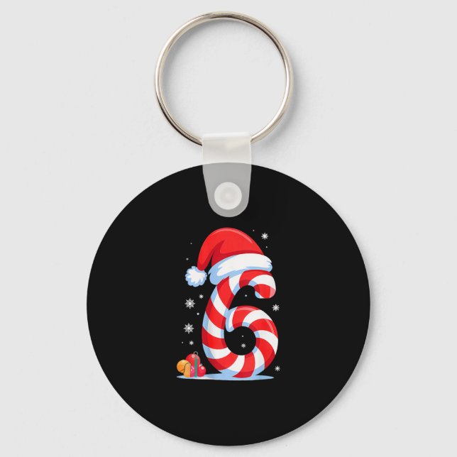 Funny 67 Christmas 6 7 Six Seven Meme 6 7 Matching Key Ring (Front)