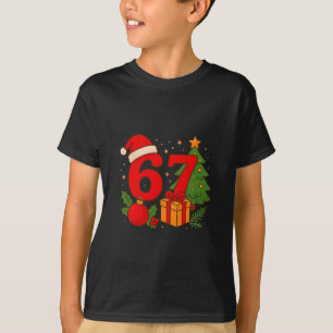 Funny 67 Christmas 6 7 Six Seven Meme 6 7 Matching T-Shirt