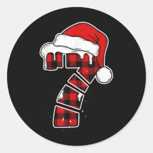 Funny 67 Christmas Pajamas Shirt Six Seven Meme Br Classic Round Sticker