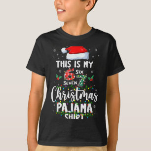 Funny 67 Christmas Pyjamas Shirt Six Seven Meme Br