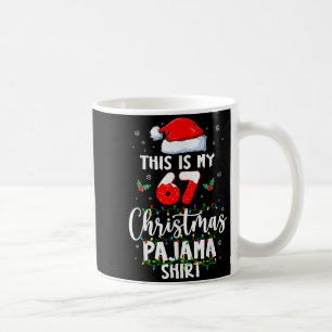 Funny 67 Christmas Pyjamas Shirt Six Seven Meme Br Coffee Mug