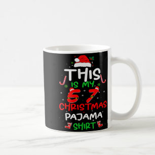 Funny 67 Christmas Pyjamas Shirt Six Seven Meme Br Coffee Mug